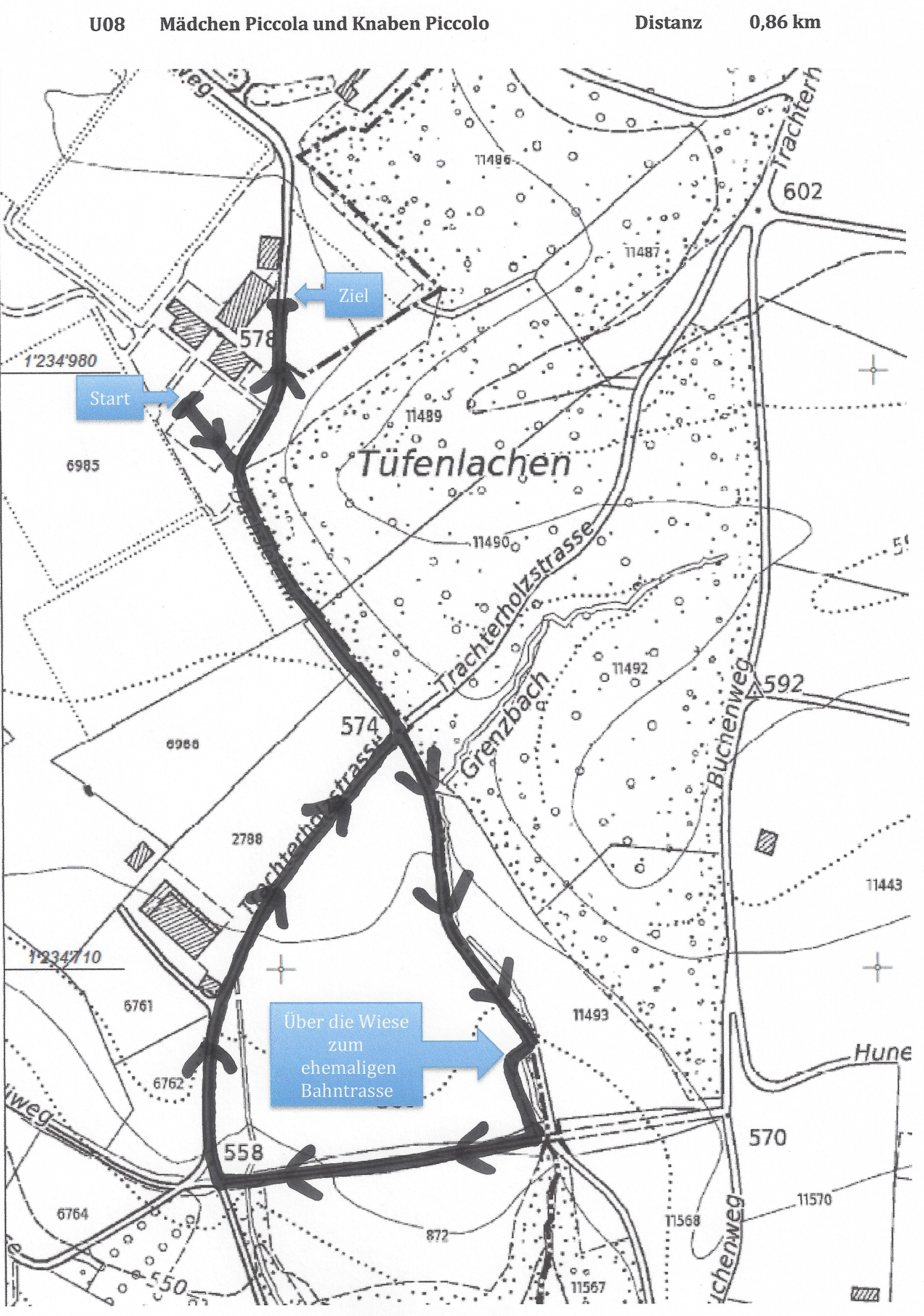 strecke 0 86km