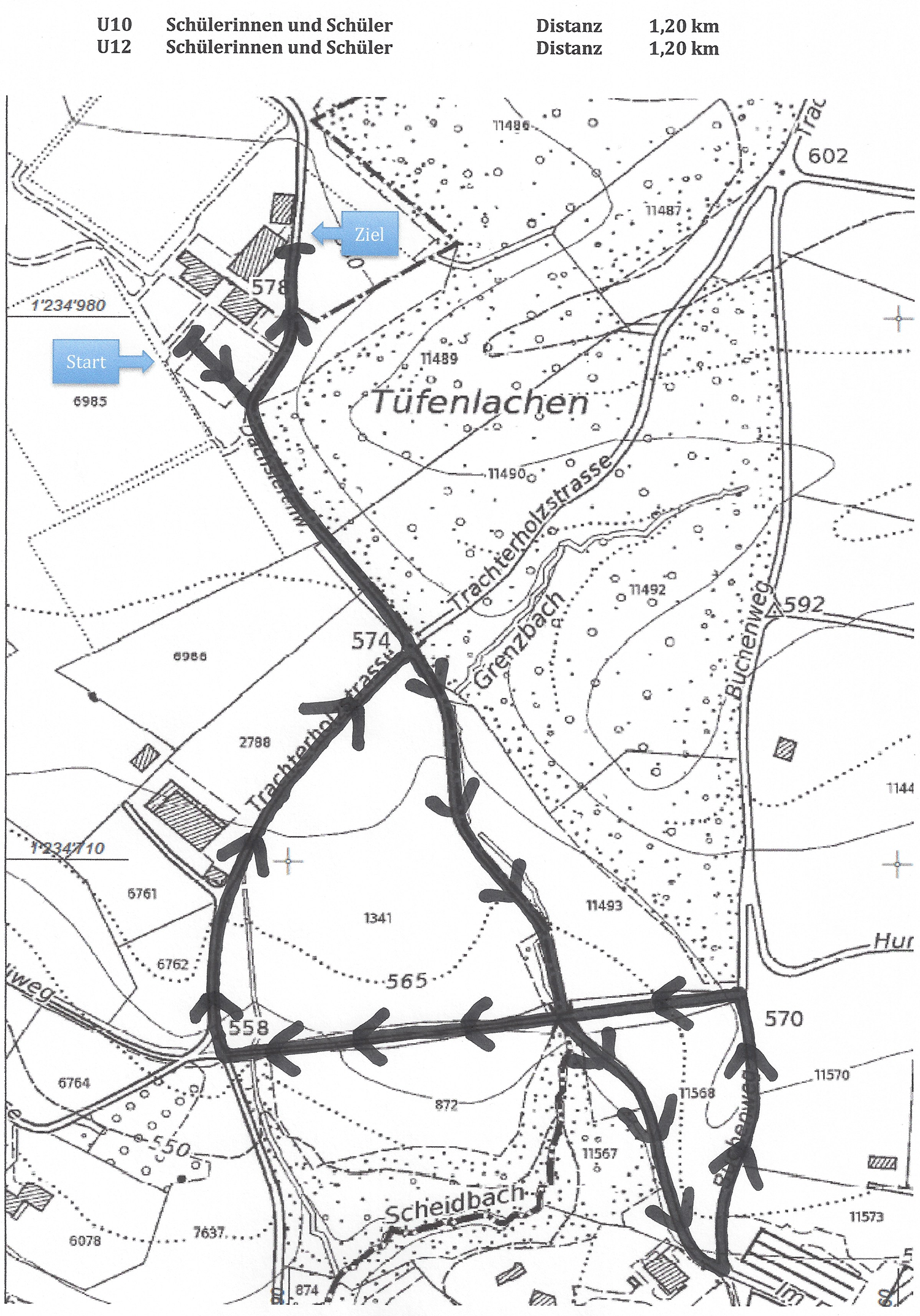 strecke 1 20km